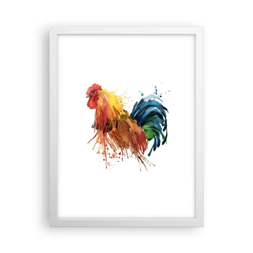 Poster in een witte lijst - Koninklijk gewaad, koninklijke trots - 30x40 cm