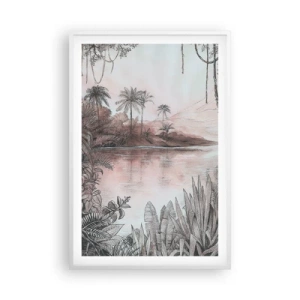 Poster in een witte lijst - Een 19e-eeuws ontdekkingsdagboek - 61x91 cm