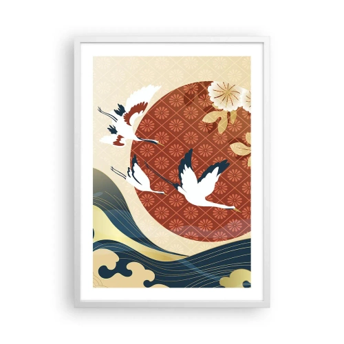 Poster in een witte lijst - Japans sprookje - 50x70 cm