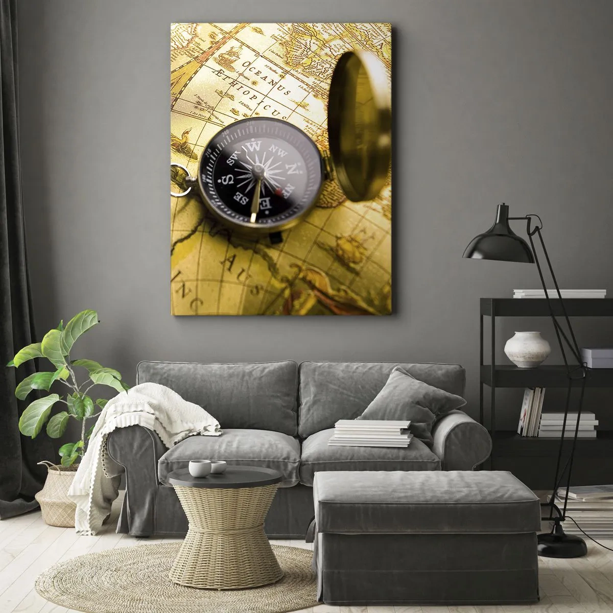 Schilderen op canvas - Of misschien naar het einde van de wereld? - 55x100 cm