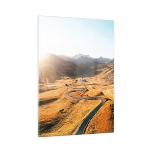 Schilderen op glas - In een gouden vallei - 50x70 cm