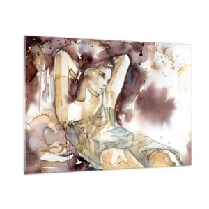 Schilderen op glas - In een lila stemming - 100x70 cm