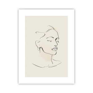 Poster - Een bepaalde lijn - 30x40 cm