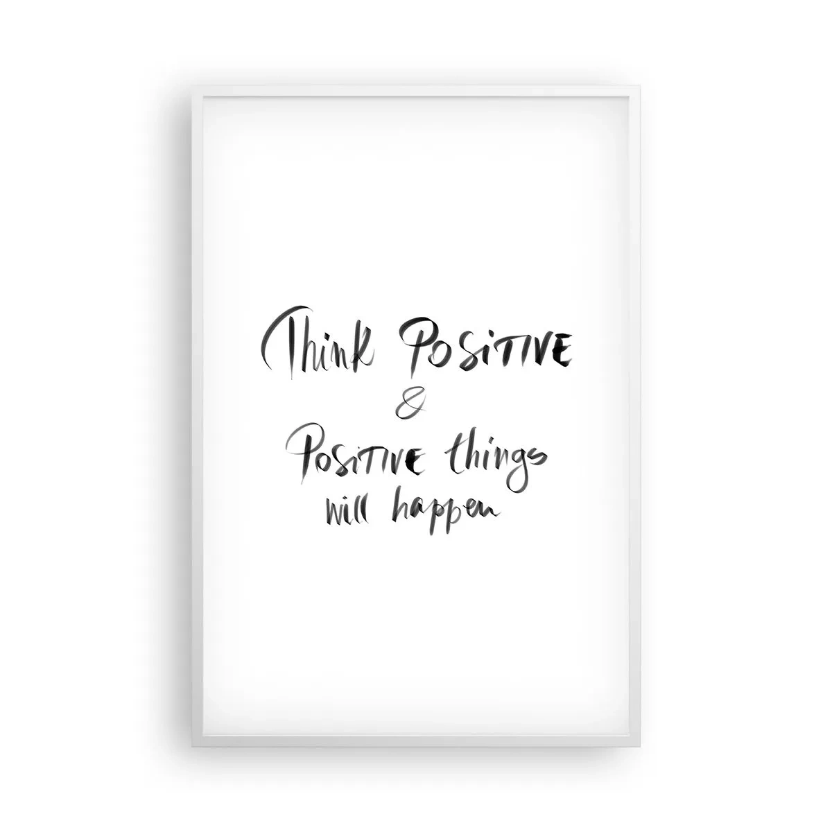 Poster in een witte lijst - Hoe leef je het leven? - 61x91 cm