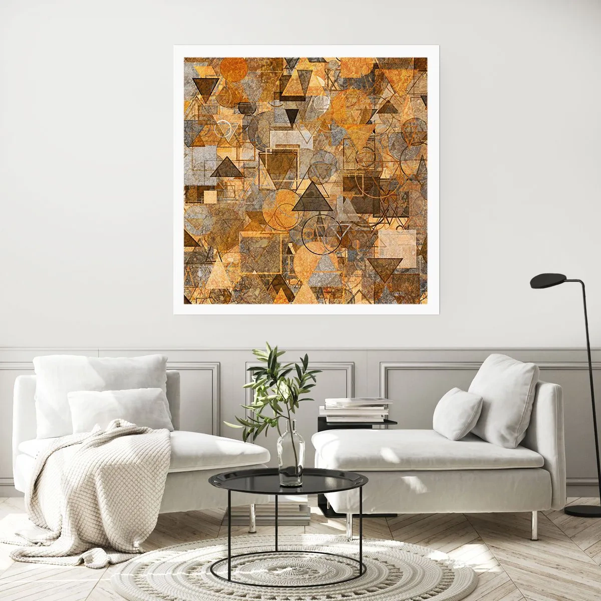 Poster - De wereld in vorm - 30x30 cm