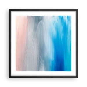 Poster in een zwarte lijst - Elementen: lucht - 50x50 cm