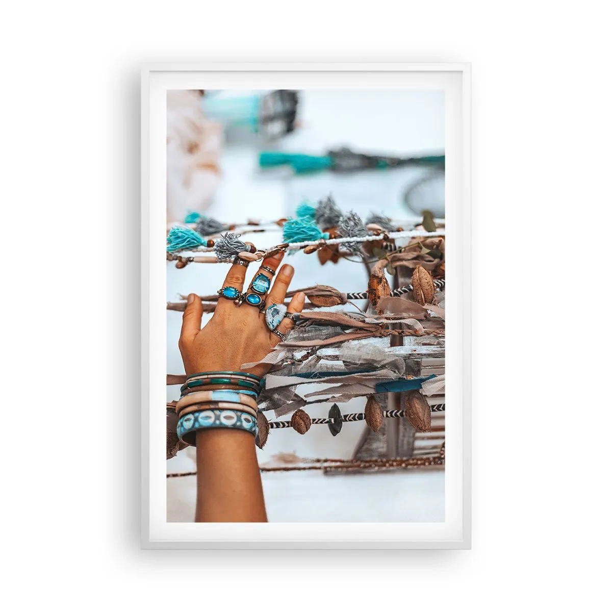 Poster in een witte lijst - Lokale schatten - 61x91 cm