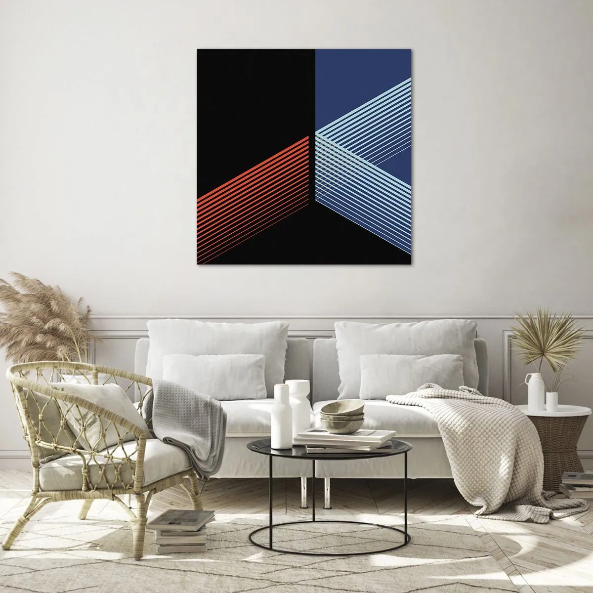 Schilderen op glas - Een eenvoudig verhaal - 40x40 cm