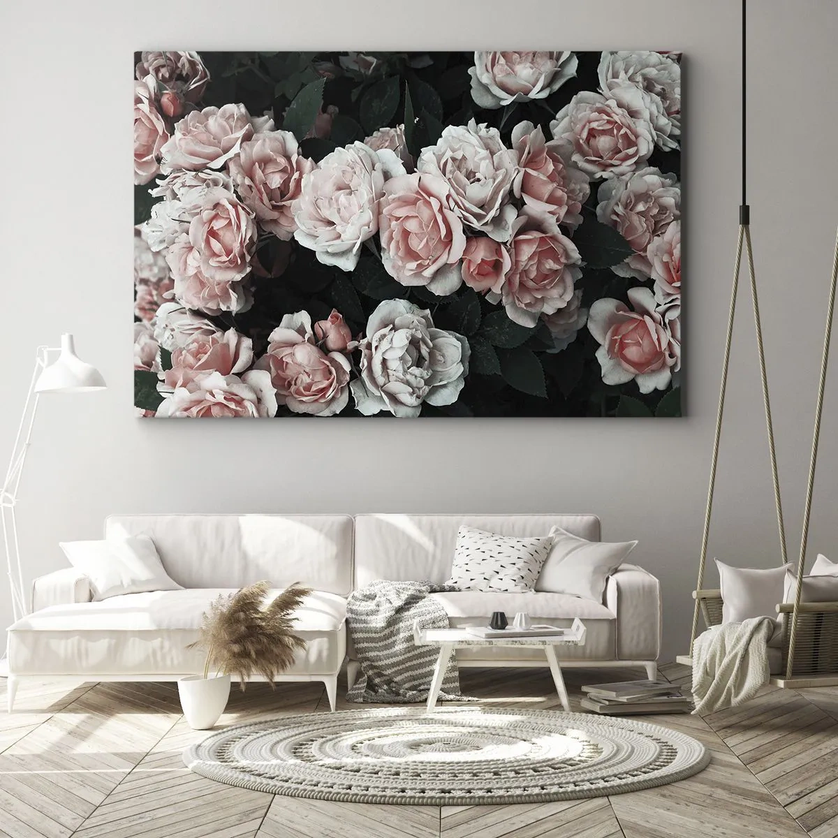 Schilderen op canvas - Rozen ensemble - 120x80 cm