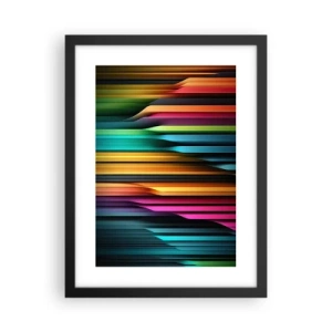 Poster in een zwarte lijst - Lichtorgel - 30x40 cm