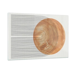 Schilderen op glas - Zonnige compositie - 120x80 cm