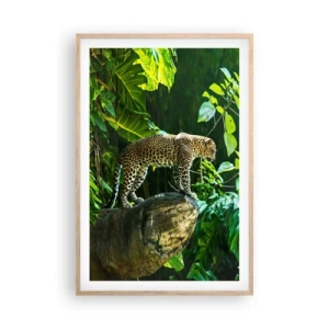 Een poster in een licht eiken lijst - Op jacht? - 61x91 cm