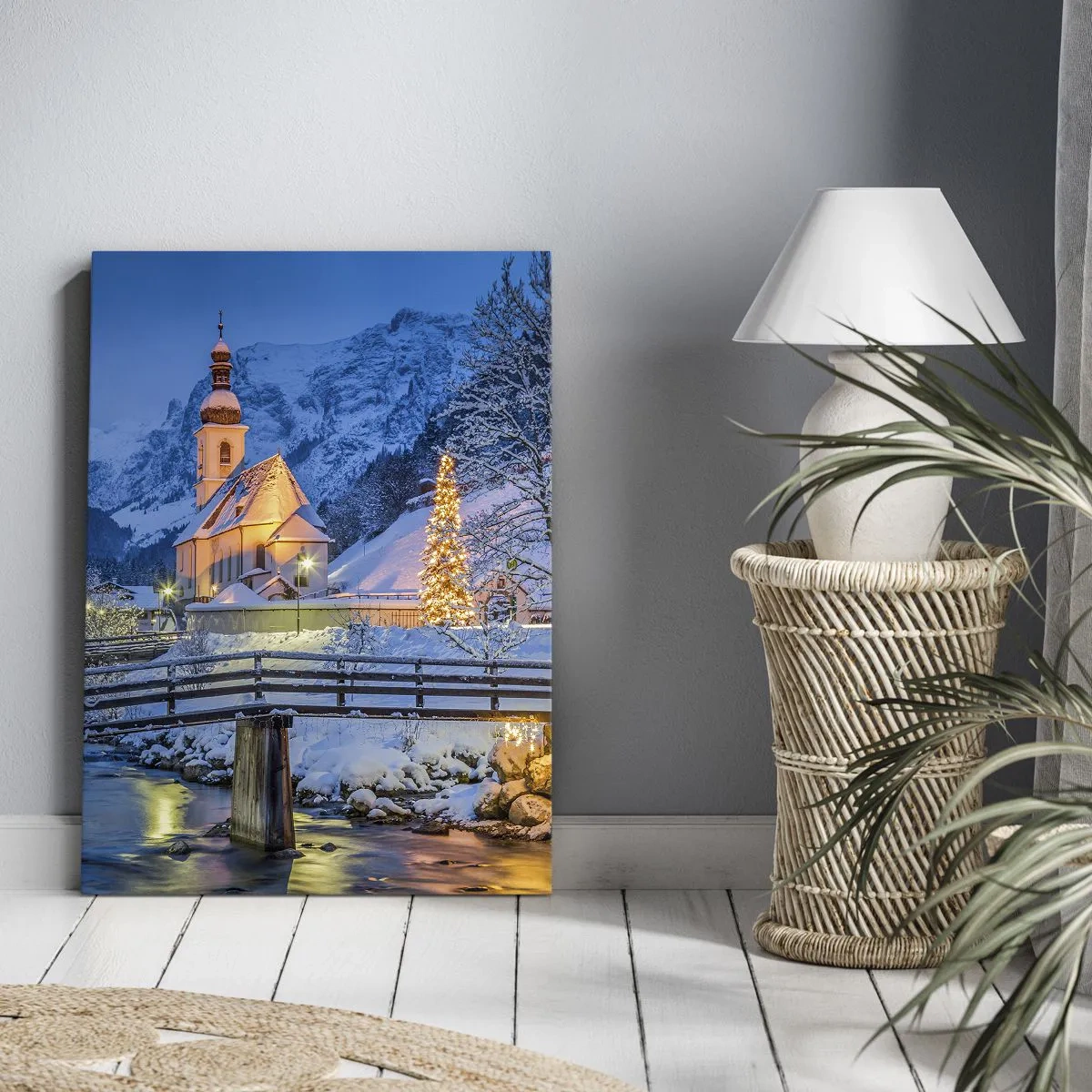 Schilderen op canvas - Kerstgeest - 55x100 cm