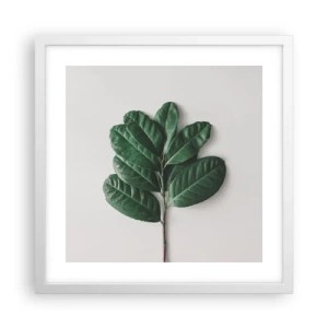 Poster in een witte lijst - Een tekening van de pure natuur - 40x40 cm