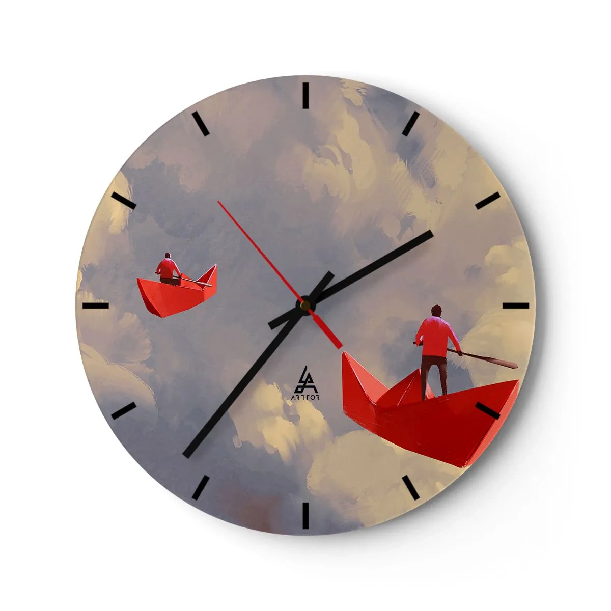 Wandklok - Klok - Dromers expeditie - 40x40 cm