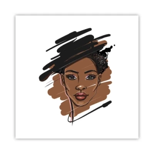 Poster - Zoet als chocolade - 60x60 cm
