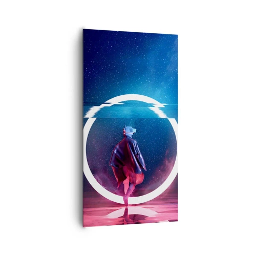 Schilderen op canvas - Tussen werelden - 65x120 cm