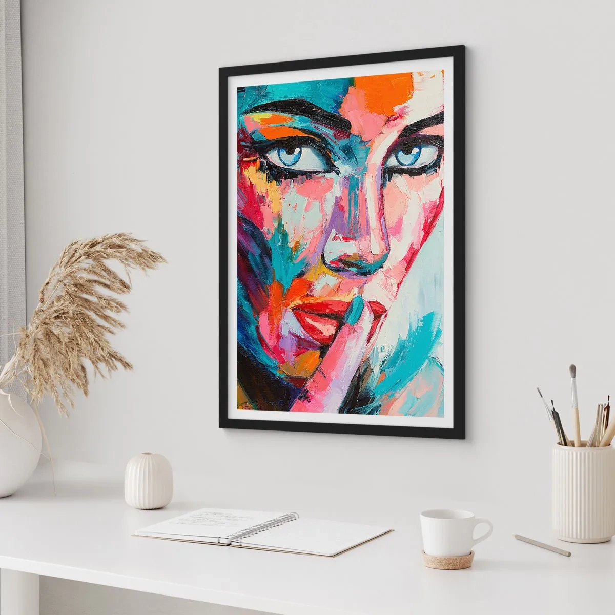 Poster in een zwarte lijst - Ons eerste geheim - 30x40 cm