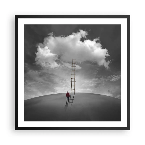 Poster in een zwarte lijst - Alles is mogelijk - 60x60 cm