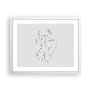 Poster in een witte lijst - Waar meisjes van dromen - 50x40 cm