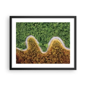 Poster in een zwarte lijst - Grenzen en doorbraken - 50x40 cm