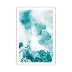 Poster - Moerast van blauw - 61x91 cm