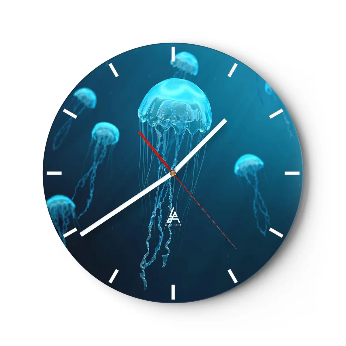 Wandklok - Klok - Oceaandans - 40x40 cm
