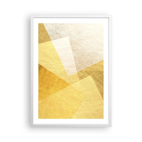 Poster in een witte lijst - Geometrie weer - 50x70 cm