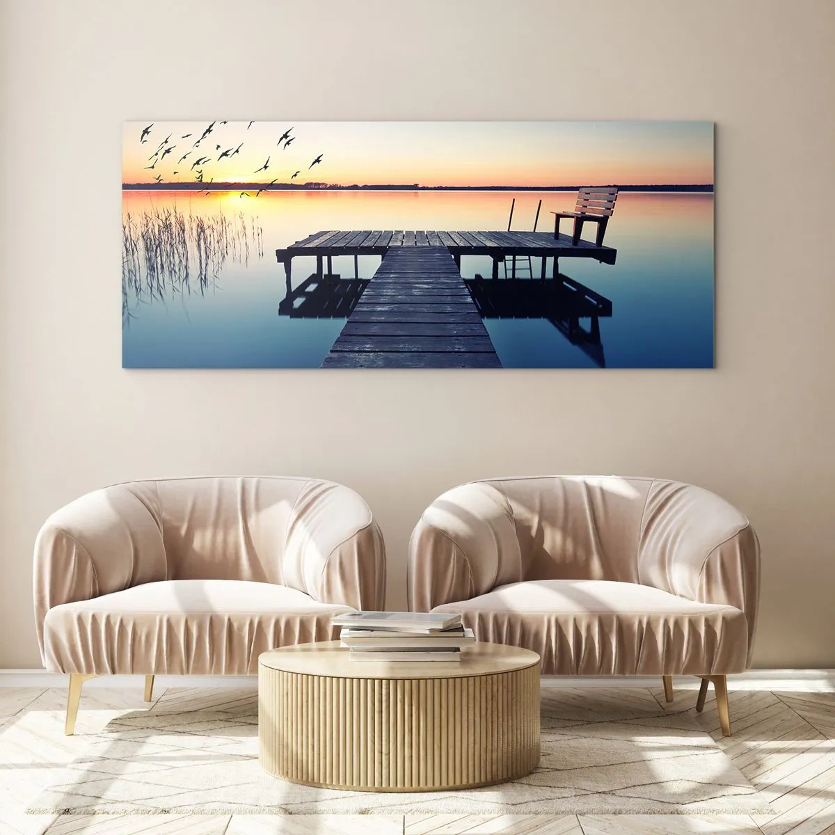 Schilderen op glas - Dat was een goede dag - 140x50 cm