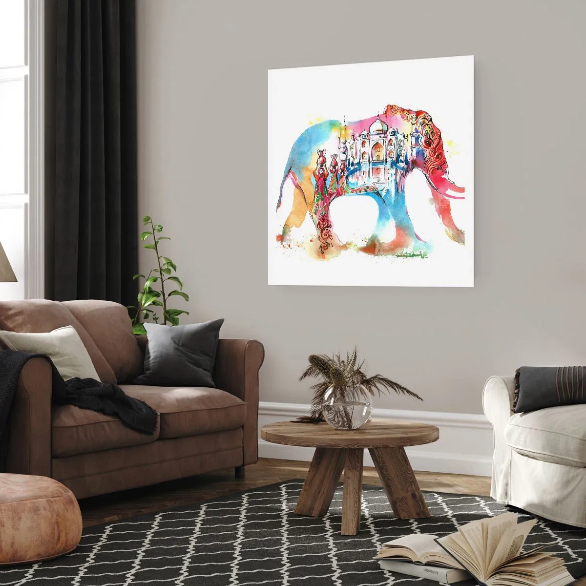 Poster - India - de uitstraling van liefde - 40x40 cm