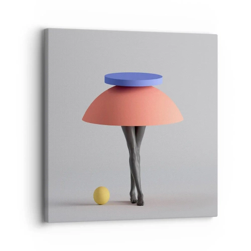 Schilderen op canvas - Surrealistische compositie - 30x30 cm