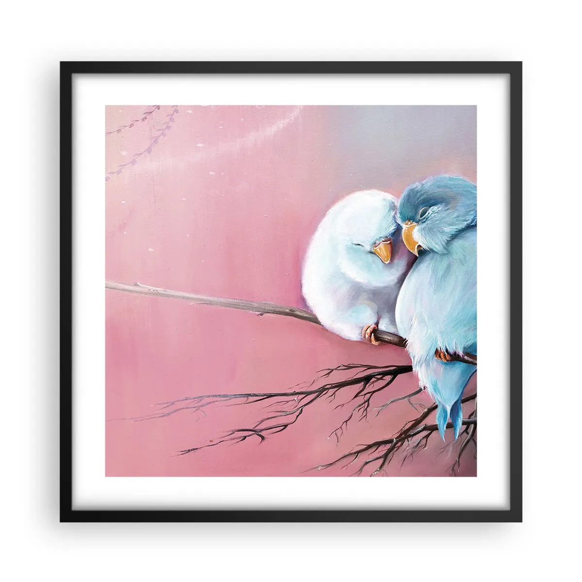 Poster in een zwarte lijst - Wat kan ik hier toevoegen? ... - 50x50 cm