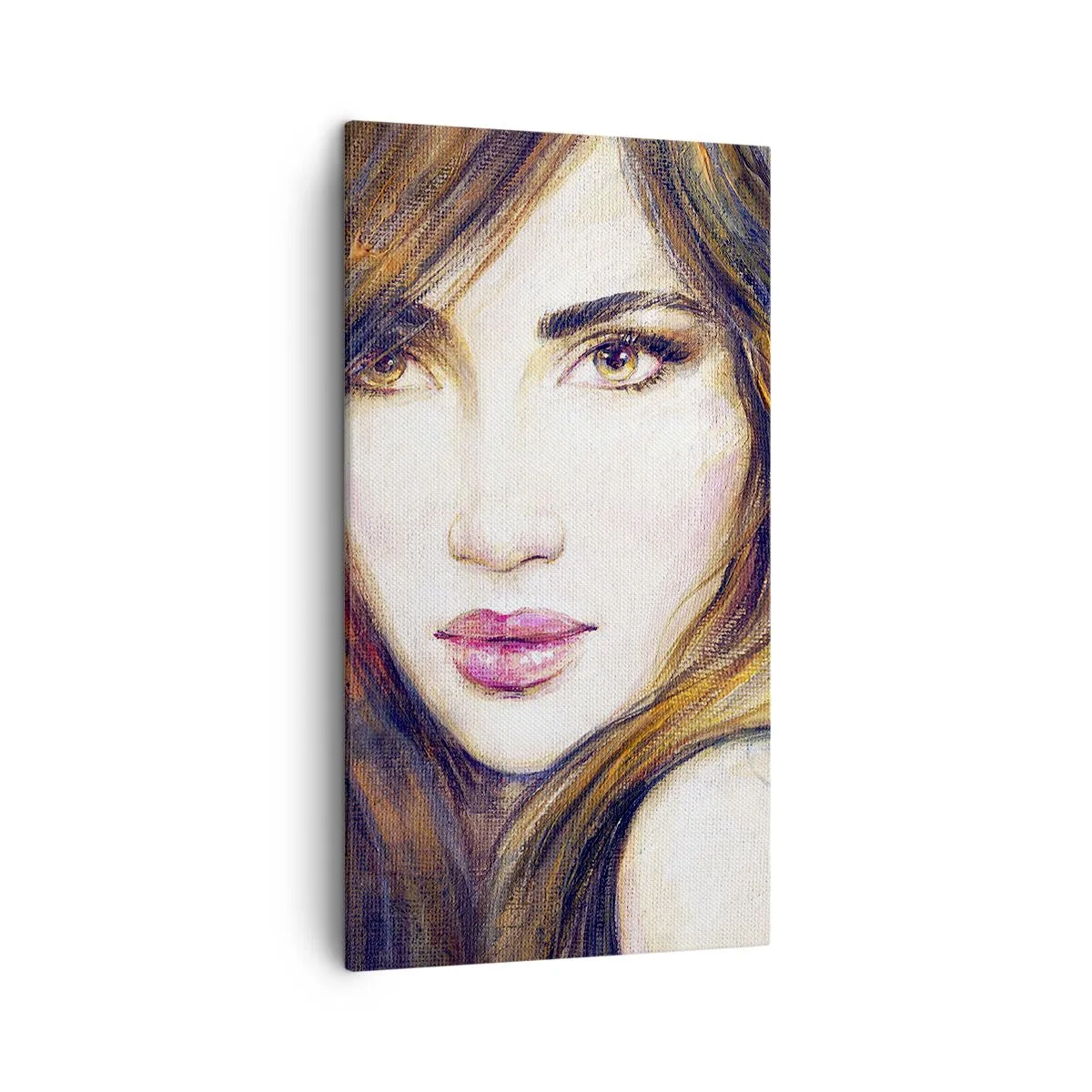 Schilderen op canvas - Een dubbeltje voor je gedachten - 45x80 cm