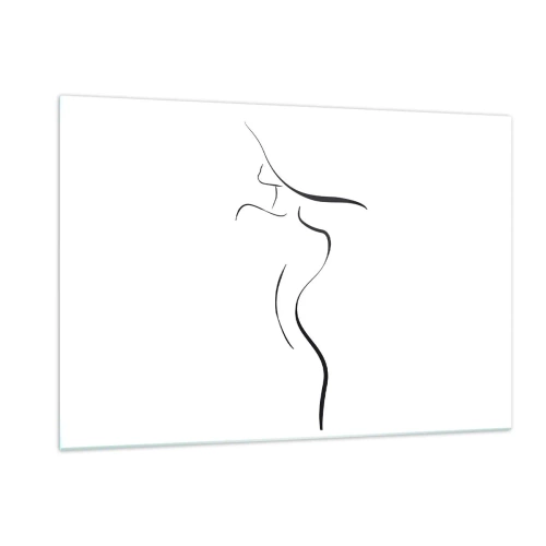 Schilderen op glas - Ongrijpbaar als een golf - 120x80 cm