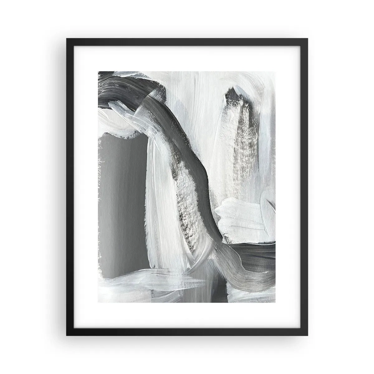 Poster in een zwarte lijst - Een beslissende beweging - 40x50 cm