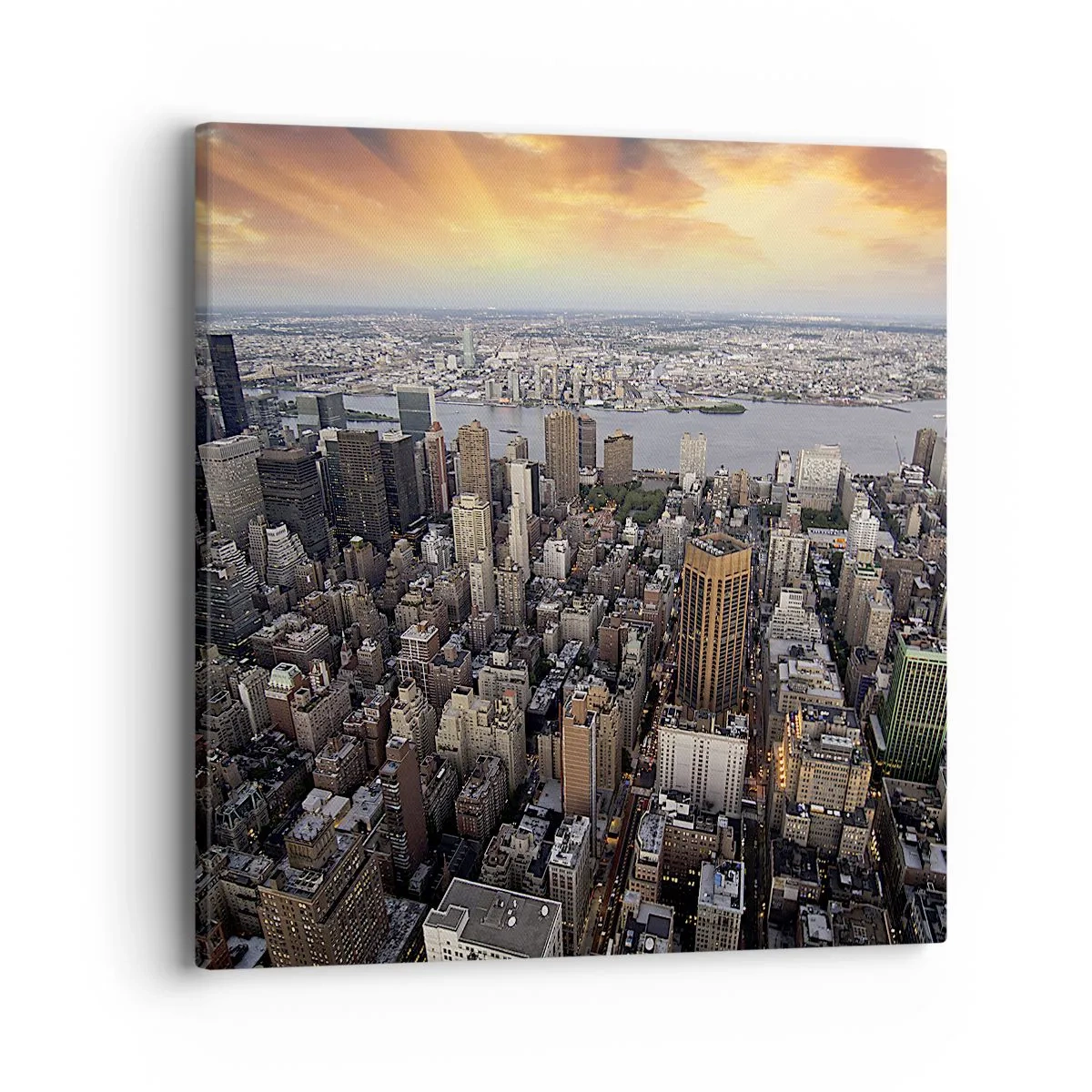 Schilderen op canvas - Het kloppend hart van onze tijd - 40x40 cm