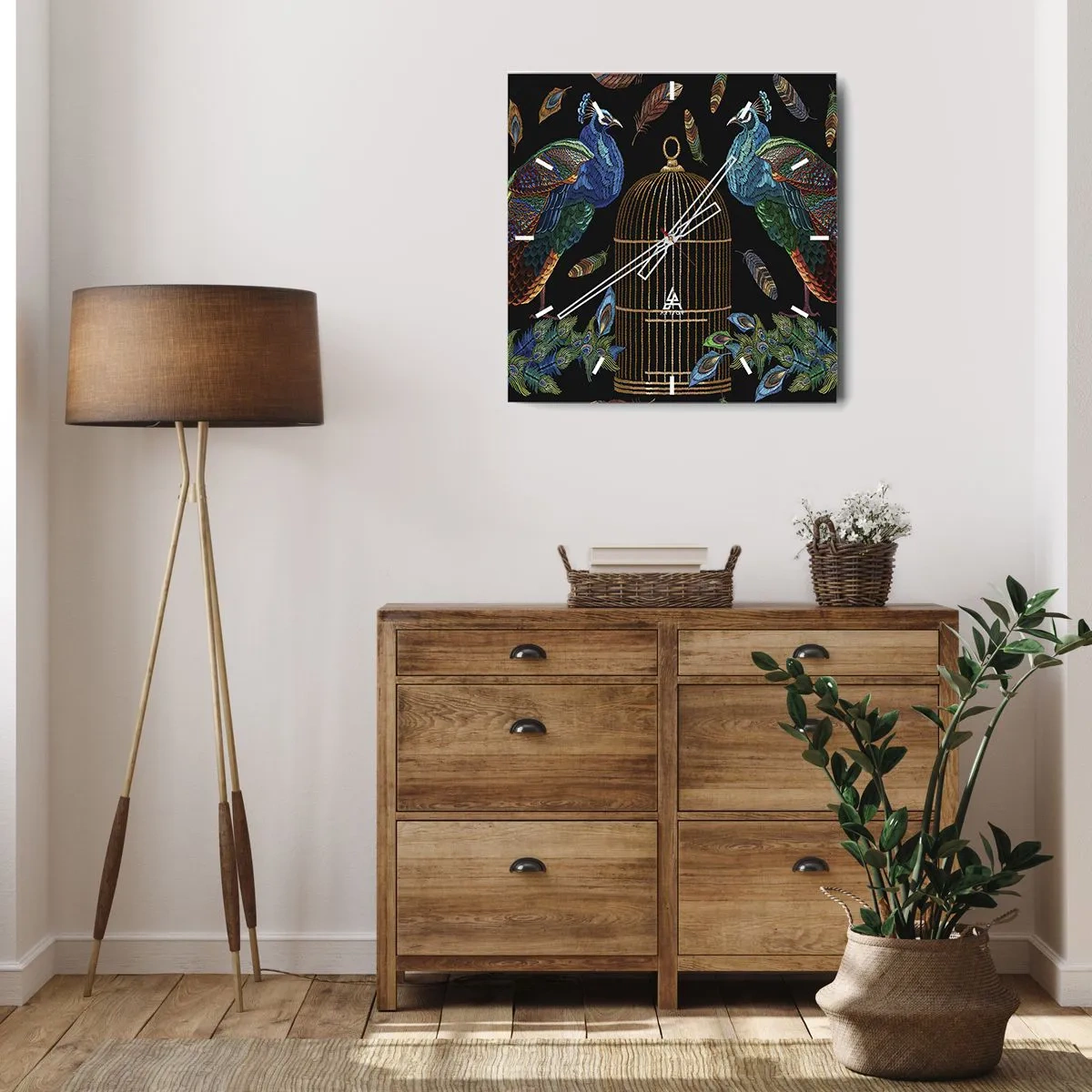 Wandklok - Klok - In koninklijke gewaden - 30x30 cm