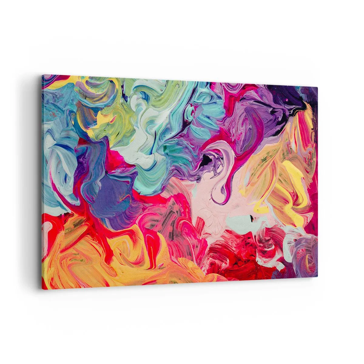 Schilderen op canvas - De geboorte van kleuren - 120x80 cm
