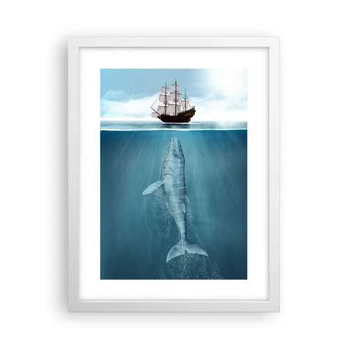 Poster in een witte lijst - Het is beter om het niet te weten - 30x40 cm