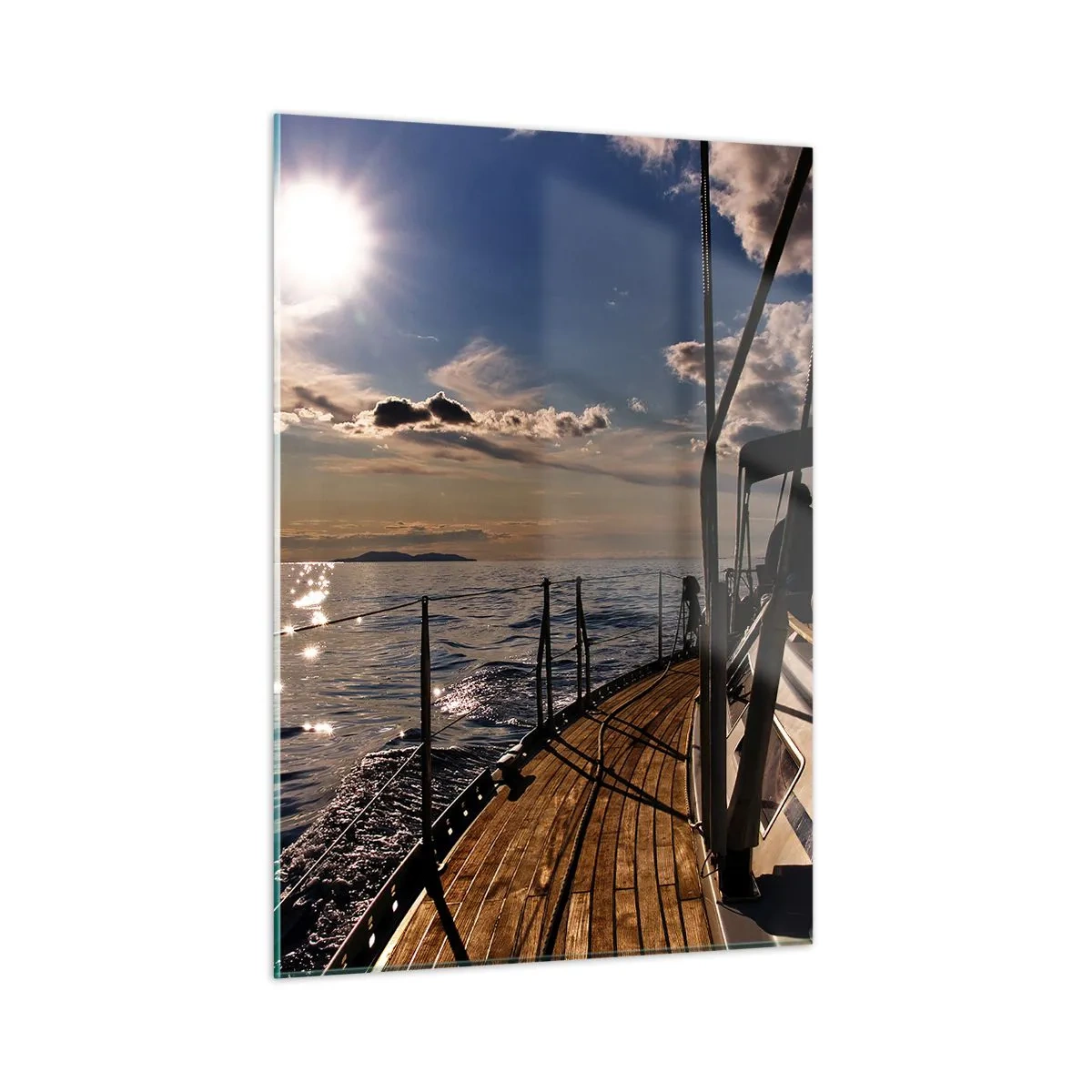 Schilderen op glas - Zeilen naar de zon - 50x70 cm