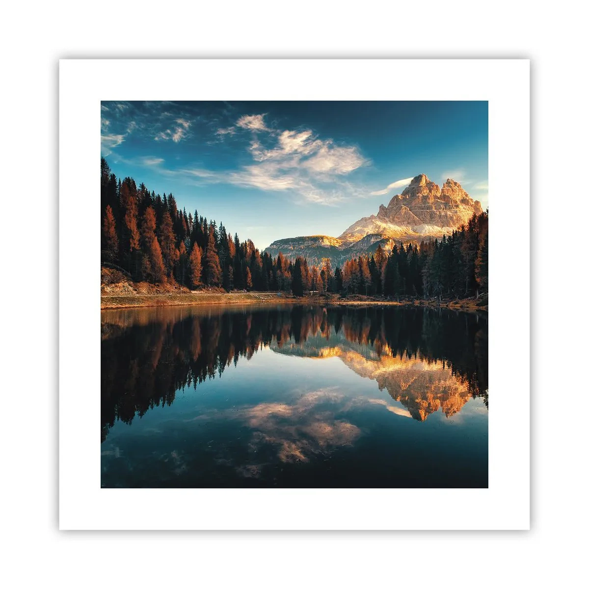 Poster - Dubbel landschap - 40x40 cm