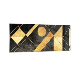Schilderen op glas - De zon van de woestijn - 100x40 cm