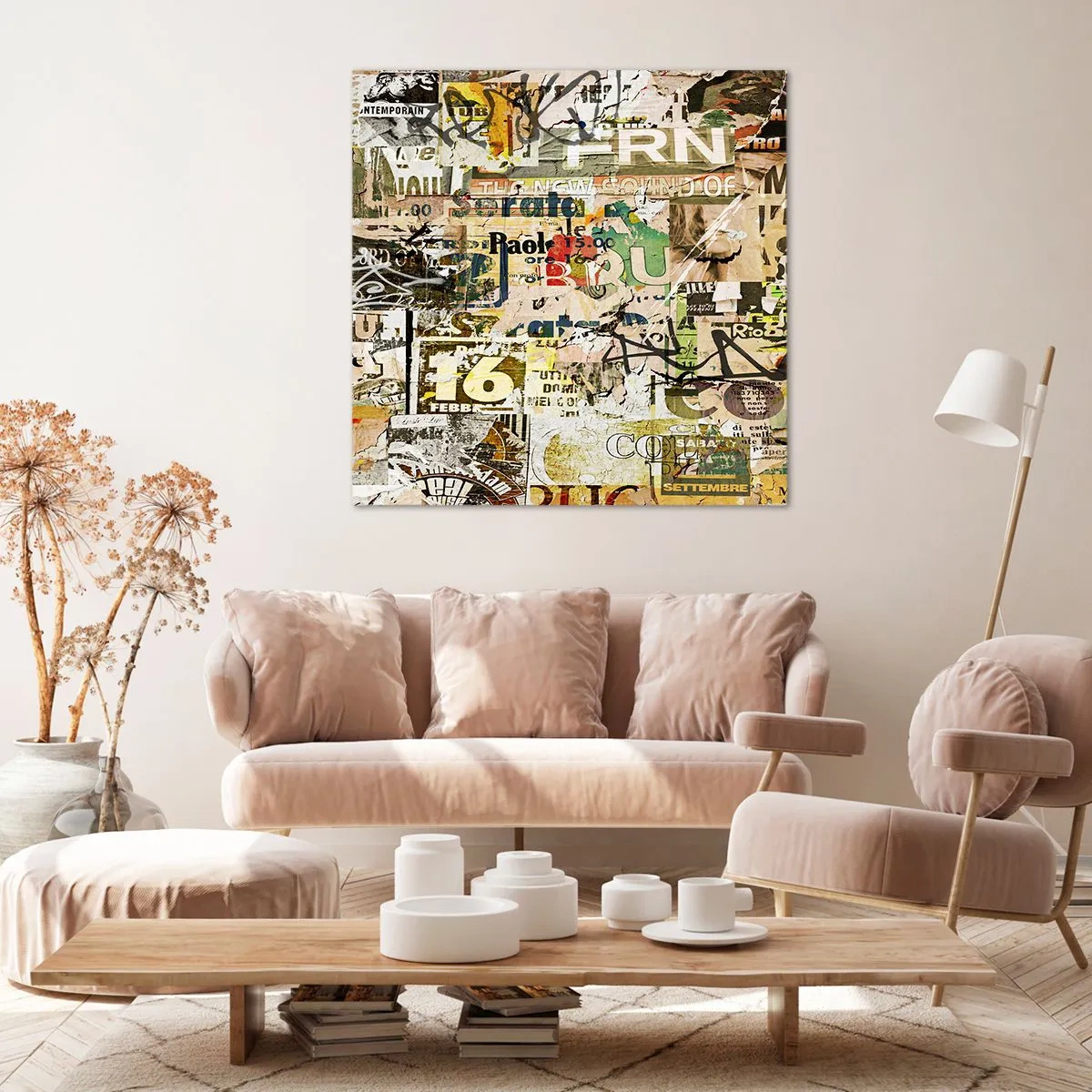 Schilderen op canvas - O, het gebeurt... - 50x50 cm