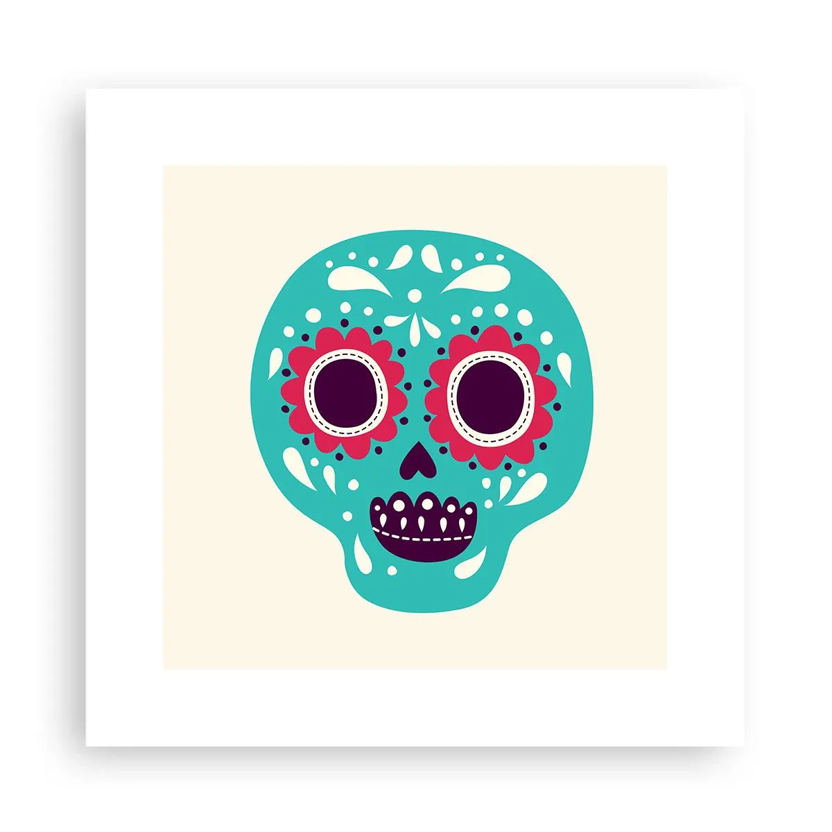 Poster - Leven – plezier tot de dood - 30x30 cm