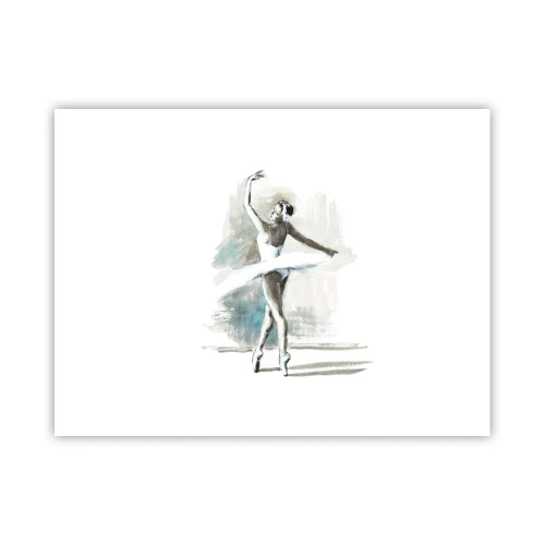 Poster - Betoverd in een zwaan - 40x30 cm