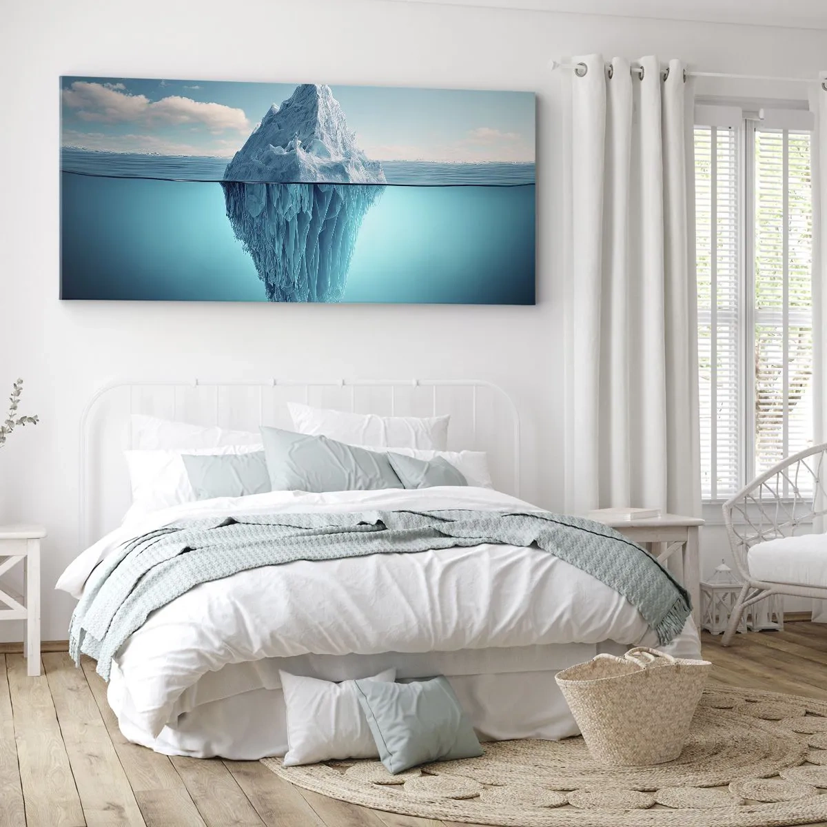 Schilderen op canvas - Koningin van het ijs - 100x40 cm