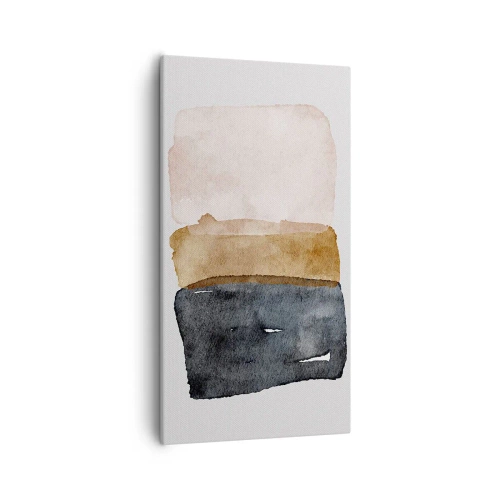 Schilderen op canvas - De samenstelling van de kleuren van de aarde - 55x100 cm