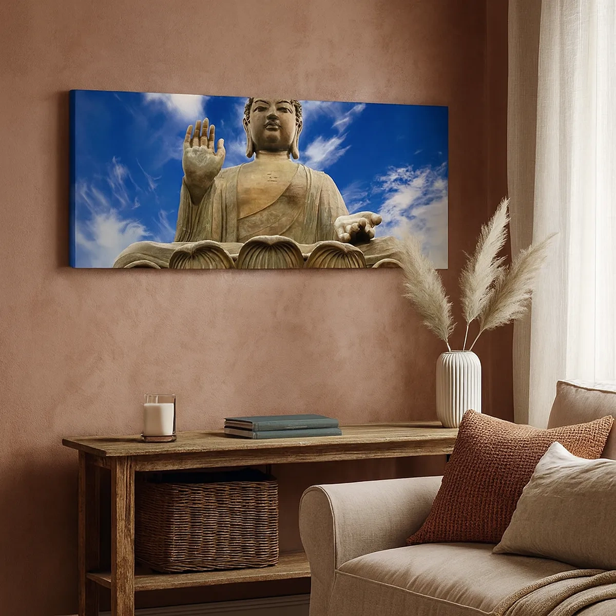 Schilderen op canvas - Leef zonder angst - 30x30 cm