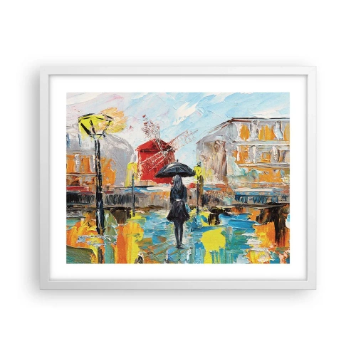 Poster in een witte lijst - Parijse legendes - 50x40 cm
