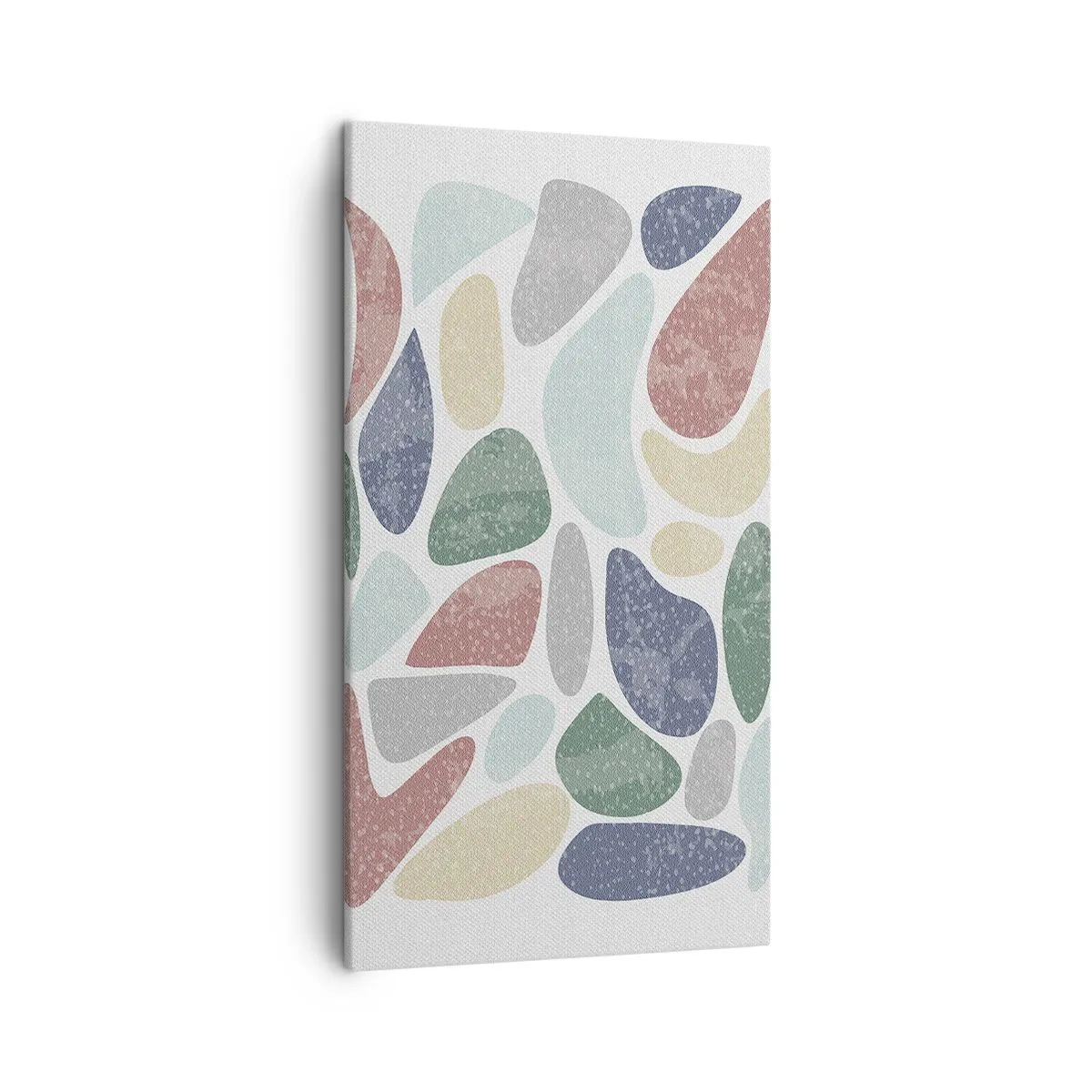 Schilderen op canvas - Een mozaïek van poederkleuren - 45x80 cm